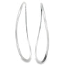Sterling Silver Hoop Earrings - Wave