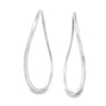Sterling Silver Hoop Earrings - Wave