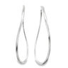 Sterling Silver Hoop Earrings - Wave