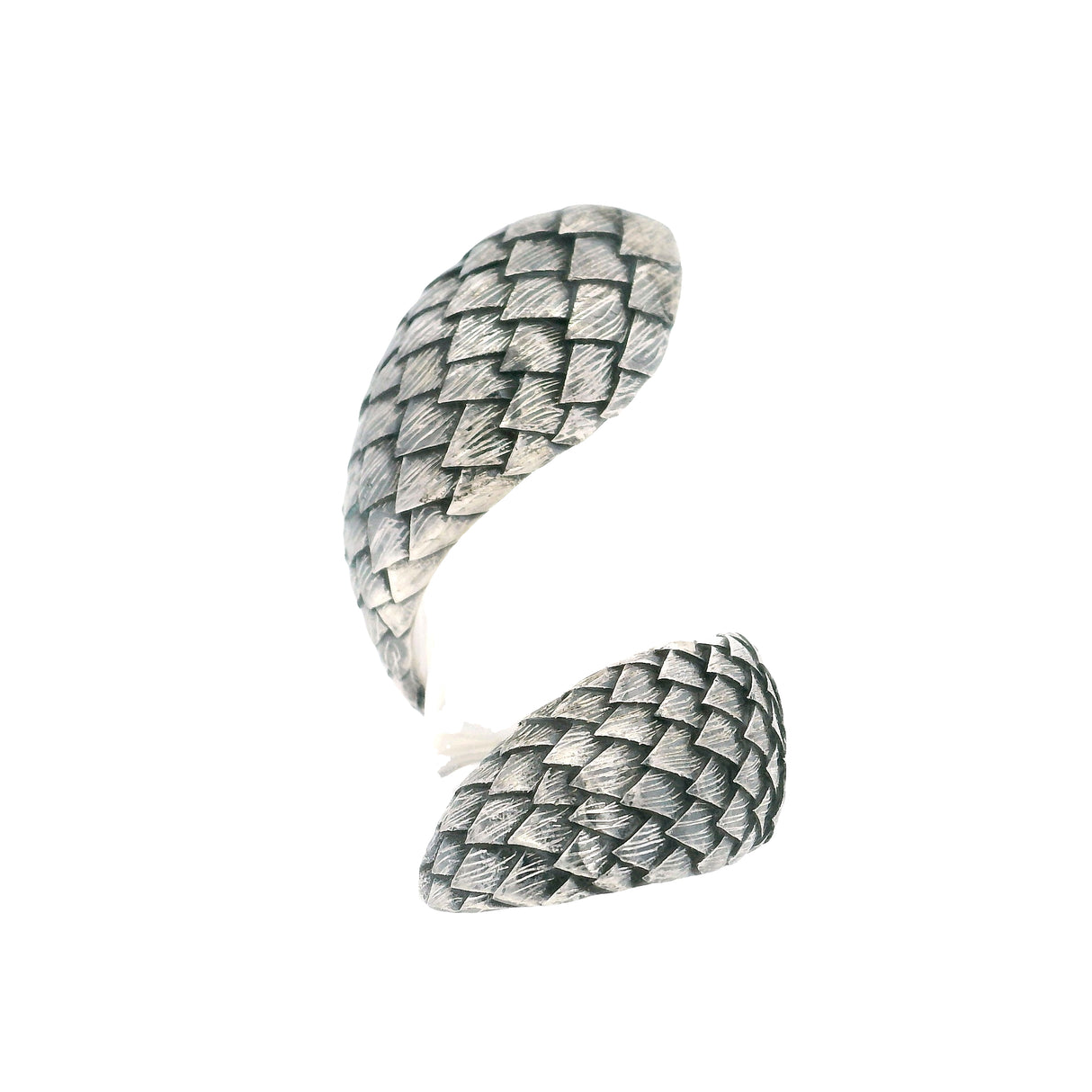 Sterling Silver Ring - Wrap Around Snake Texture
