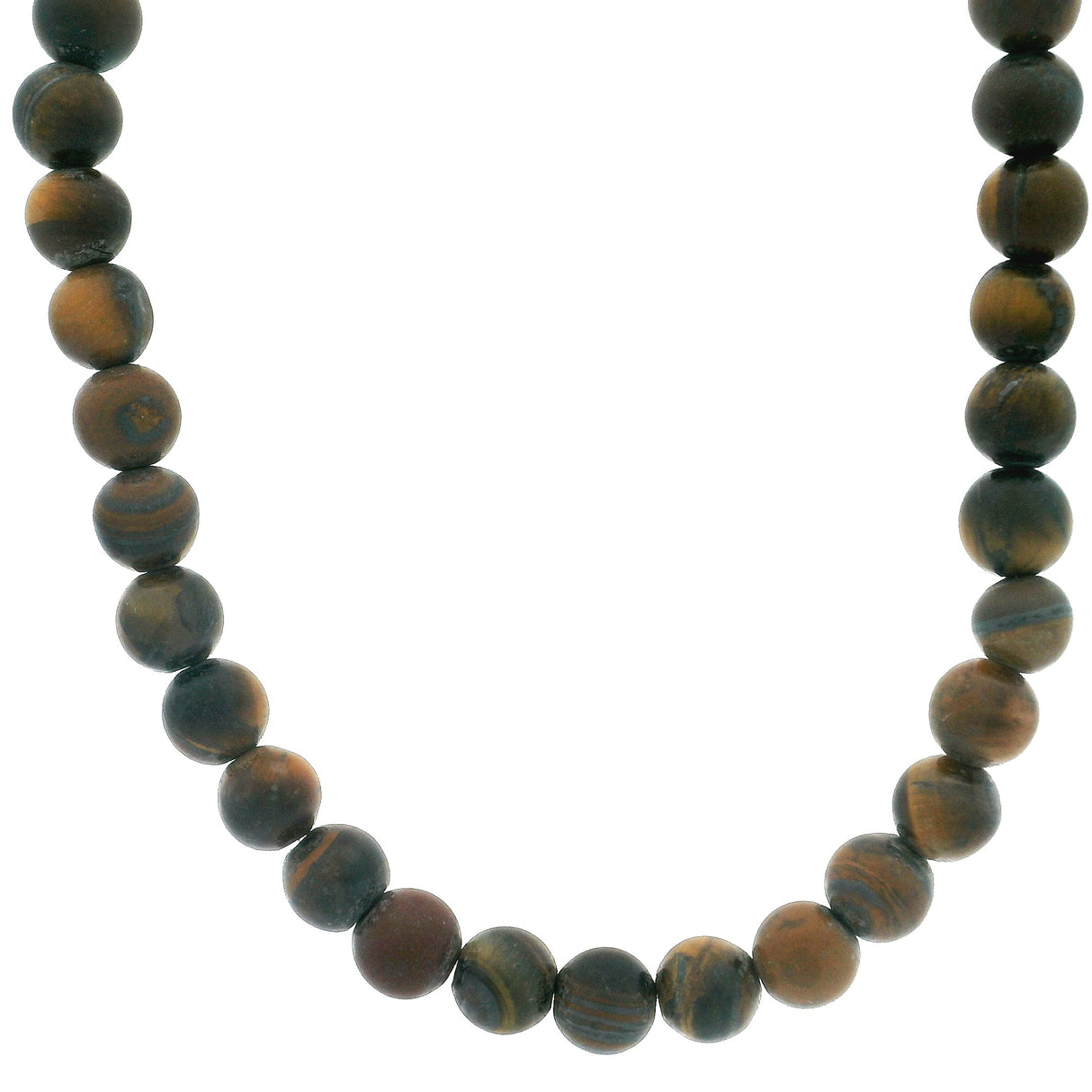 18" Matte 6mm Rounds Beaded Necklace