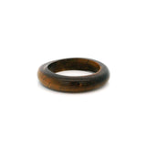Tiger Eye Gemstone Ring - Solid Stone Carving