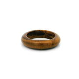 Tiger Eye Gemstone Ring - Solid Stone Carving