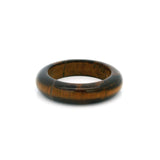 Tiger Eye Gemstone Ring - Solid Stone Carving