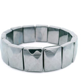 Terahertz Beaded Bracelet - Faceted Rectangles