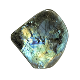 Labradorite forme libre polie avec base coupée de Madagascar
