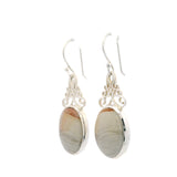 Willow Creek Jasper Earrings -Ovals With Scroll Top