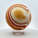 Wonderstone Sphere 3.75" on Lucite Stand - Dino Egg Bulls Eye