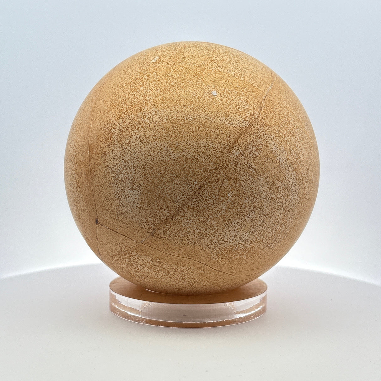 Wonderstone Sphere 3.75" on Lucite Stand - Bulls Eye