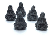 Larvikite Kwan Yin Carving