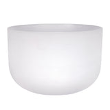 20" Frosted Quartz Sound Bowl - E Note - Aligns Solar Plexus Chakra