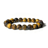 7.5" Tigers Eye Bracelet - Matte 10mm