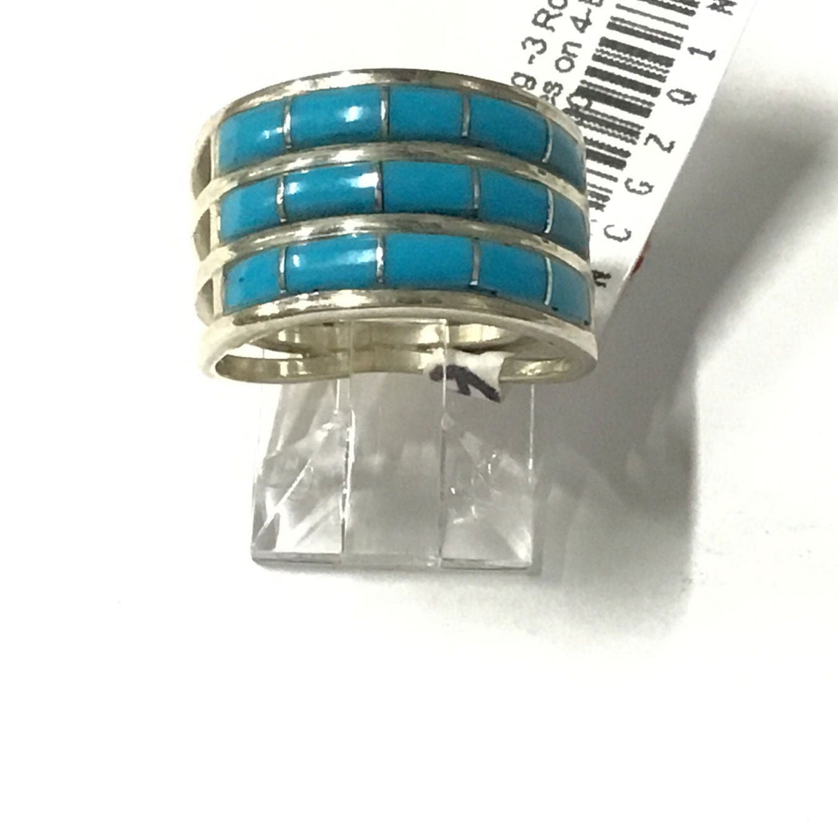 Turquoise Inlay Rings - 3 Rows