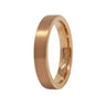 4mm Tungsten Ring with Rose Gold Brushed Plated