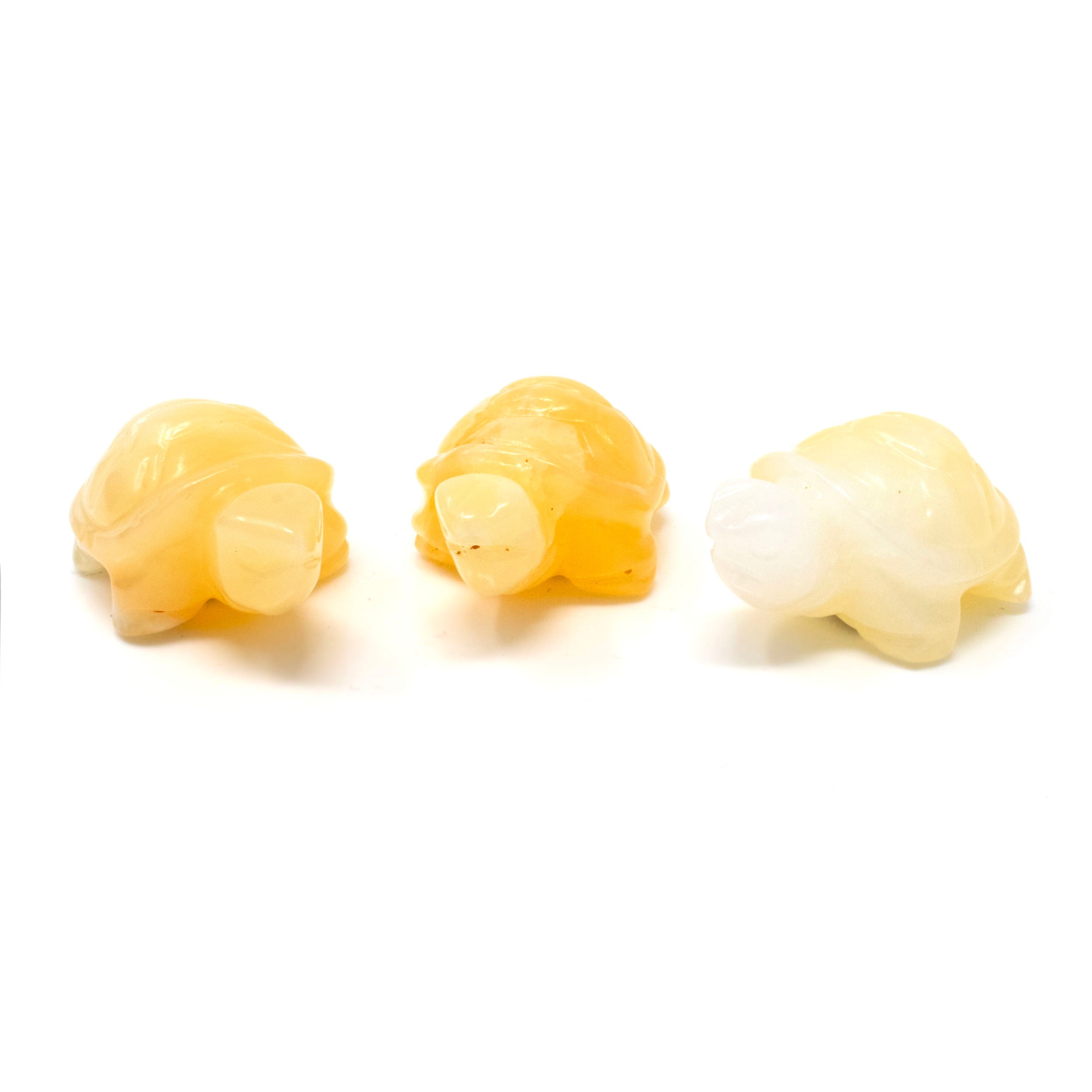 Yellow Calcite Turtle Carving - Singles - Rare Earth Gallery