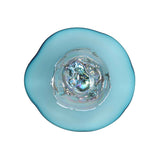 Wall Plate Small - Aqua Blue Iridescent