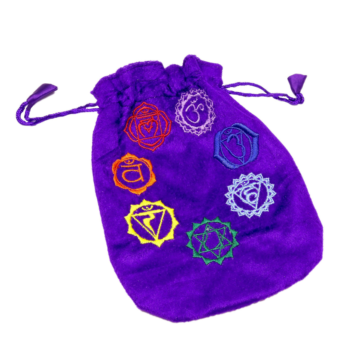 7 Chakra Purple Pouch