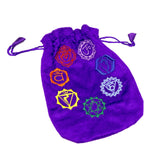 7 Chakra Purple Pouch