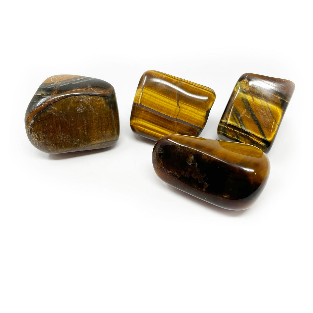 Tumbled Blue and Yellow Tigers Eye from Africa (Singles)