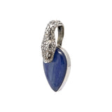 Kyanite Pendant - Cabochon with Snake Head Bail