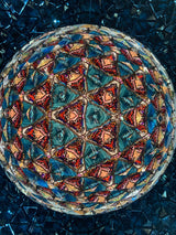 Kaleidoscope with Manzanita Branch End Table Artpiece