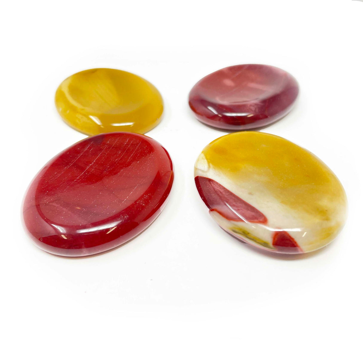 Mookaite Jasper Worry Stone with Divot From Australia (Singles)
