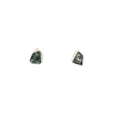 Boucles d'oreilles clous Météorite d'Agoudal (Maroc)
