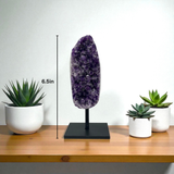 Amethyst Druze Polished Freeform Mini on Pin Stand - Large
