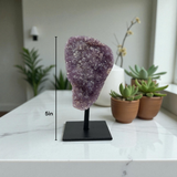 Amethyst Druze Polished Freeform Minis on Pin Stand - Small