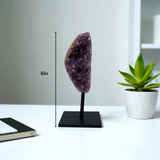 Amethyst Druze Polished Freeform Mini on Pin Stand - Medium