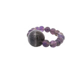 4.5mm Gemstone Beaded Ring with 10mm Round Focal