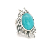 Amazonite Vine Roots Designer - Oval Cabochon