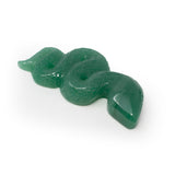 Aventurine 4" Snake Ready-to-Strike Carving
