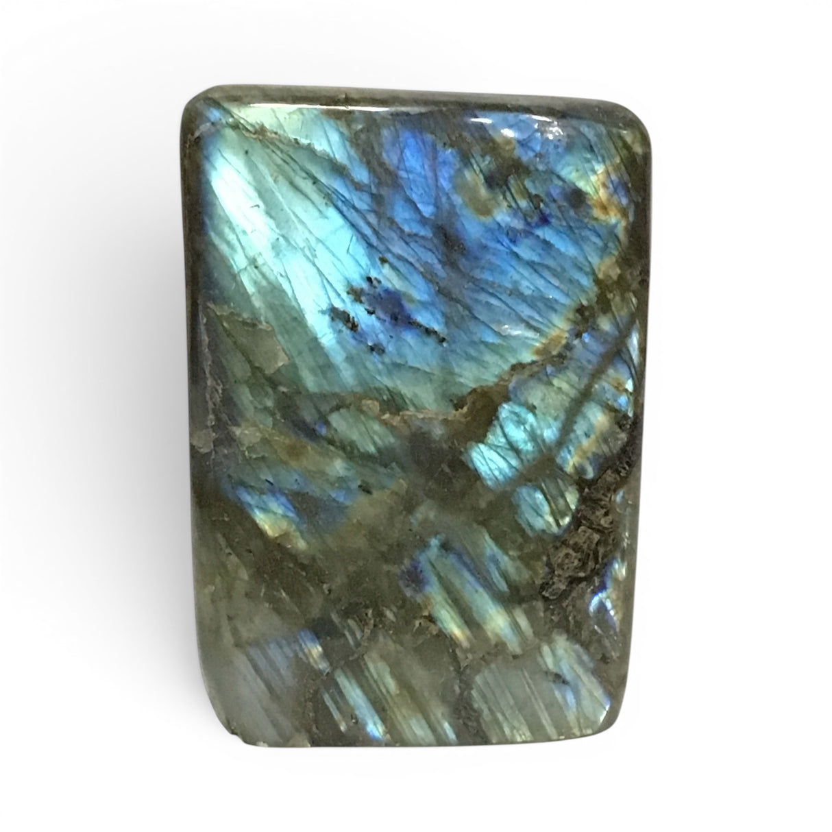 Labradorite forme libre polie avec base taillée