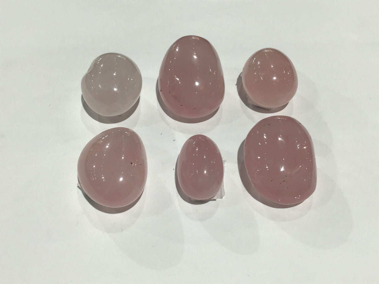 Tumbled Rose Quartz Palm Stone Small A+ Quality