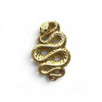 Rare Earth Gallery gold vermeil snake pendant featuring detailed scale texture on 925 sterling silver