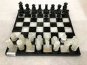 Hand Carved Mexican Onyx Stone Chess Set - Medium 10.5"