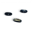 Rare Earth Gallery black sardonyx band rings in size 8 featuring polished stone surfaces with natural banding