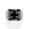 Stainless Steel 5-Point Maltese Cross Ring