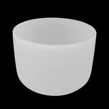 12" Frosted Quartz Sound Bowl - G Note - Aligns Throat Chakra