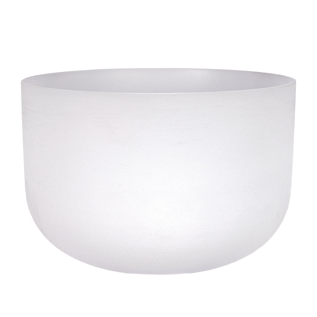 18" Frosted Quartz Sound Bowl - F Note - Aligns Heart Chakra