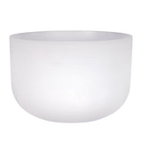 18" Frosted Quartz Sound Bowl - F Note - Aligns Heart Chakra