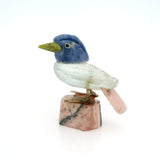 Aquamarine Mini Bird Carving - Wood Pecker