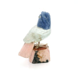 Aquamarine Mini Bird Carving - Wood Pecker