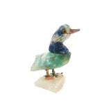 Amazonite Mini Bird Carving - Duck