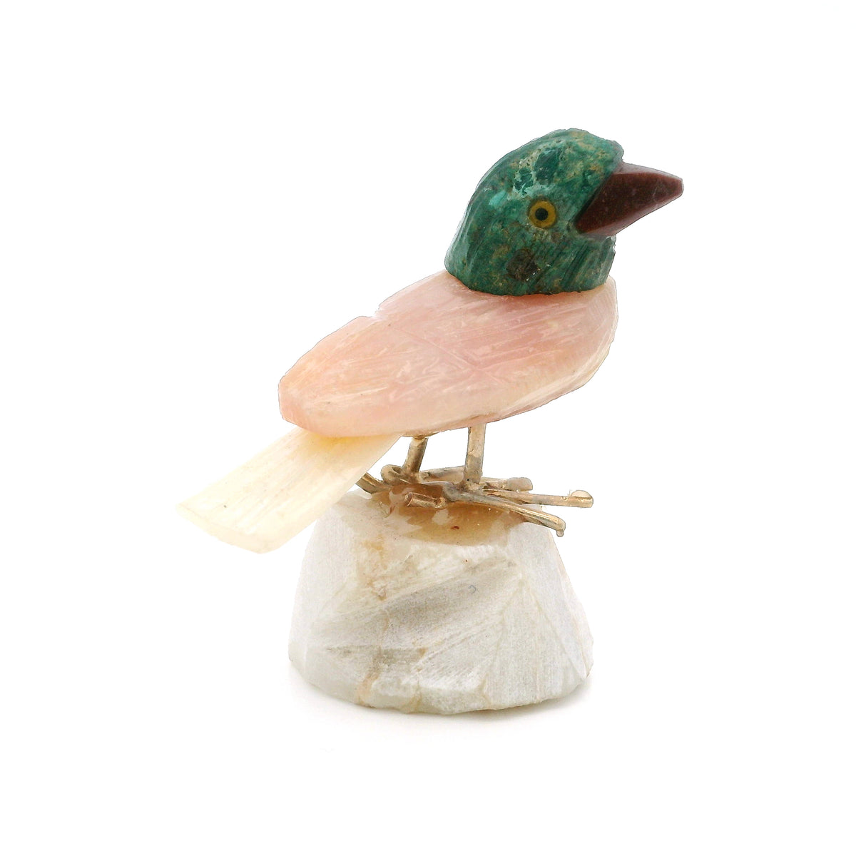 Rose Quartz Mini Bird Carving