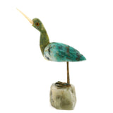 Chrysocolla Mini Bird Carving - Egret