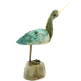 Chrysocolla Mini Bird Carving - Egret