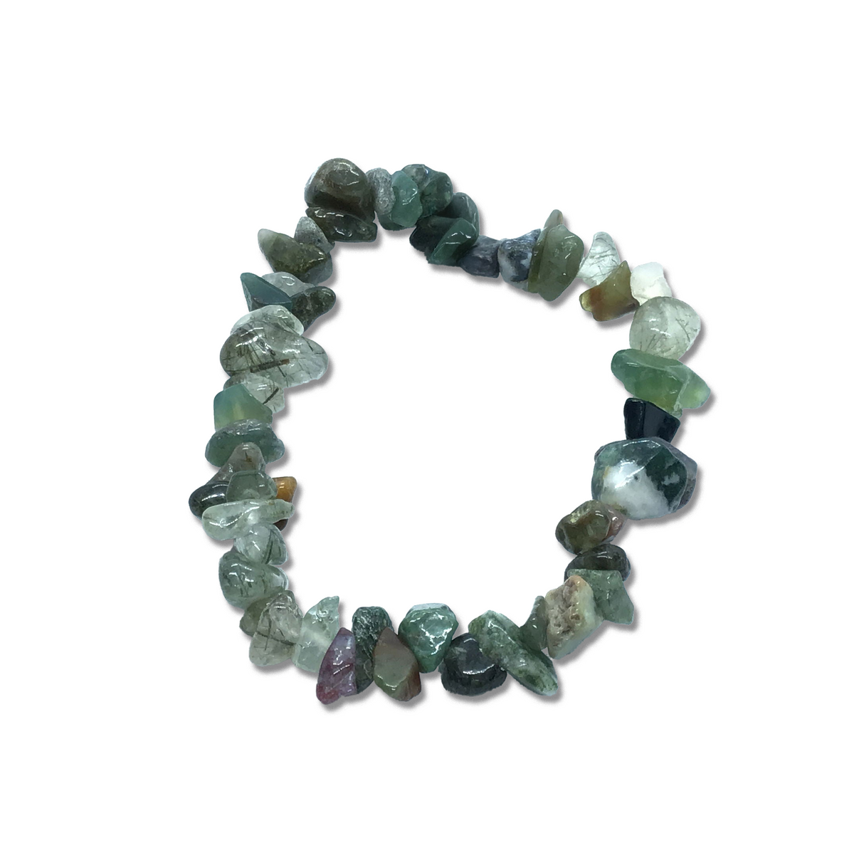 Bloodstone Chip Bracelet