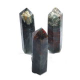 Seftonite Bloodstone Point - Cut & Polished - 2.7 In Tall - Sold In Singles